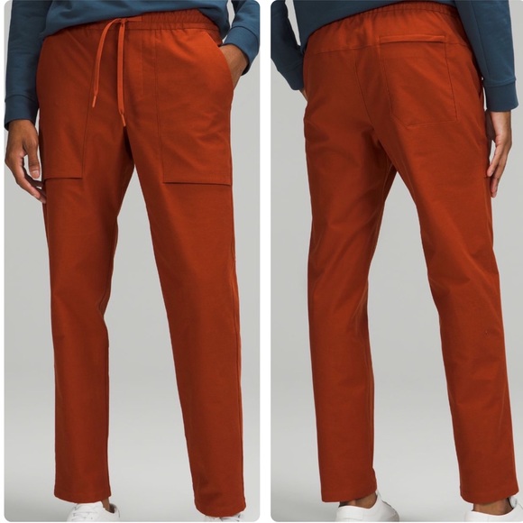 lululemon athletica Other - LULULEMON NWT BOWLINE PANTS 30” UTILITECH IN AZTEC BRICK LARGE MEN’S
